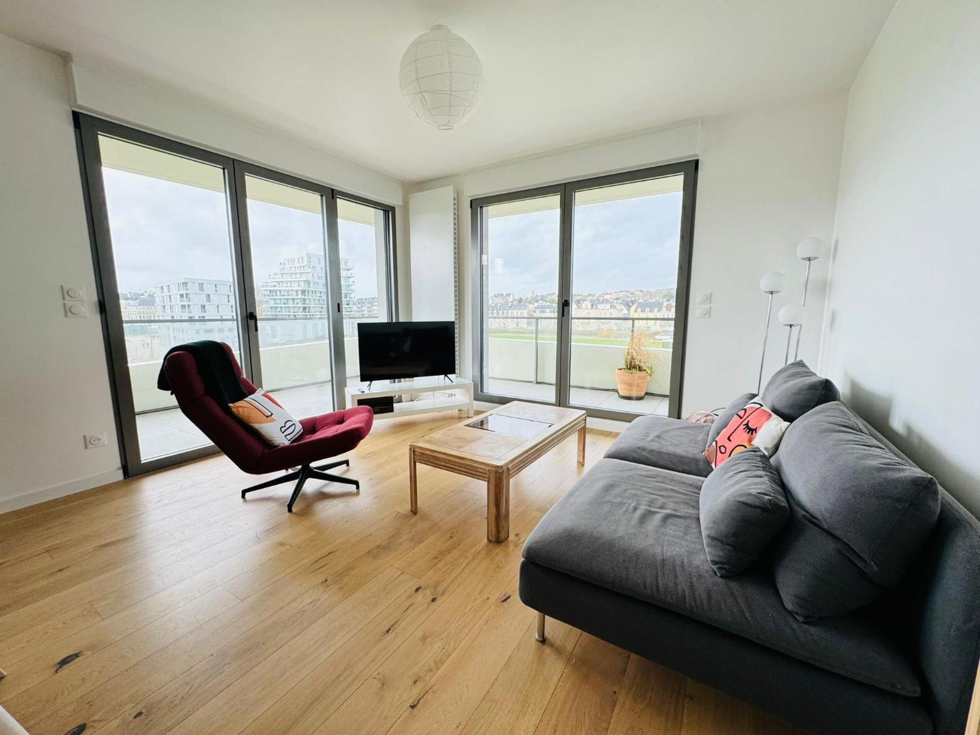 Presqu'Ile, Appartement Neuf Avec Balcon, Salle De Gym Et Parking Caen Exterior foto